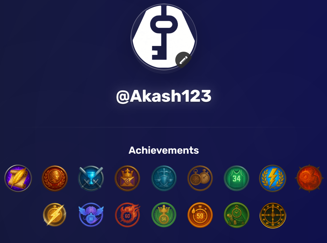 User Achievements