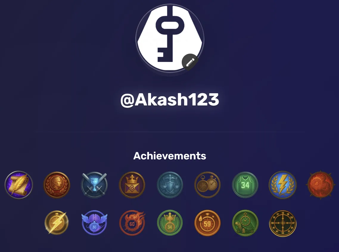 User Achievements